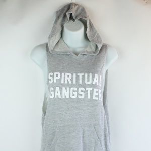 Spiritual Gangster Hooded Sweatshirt Tank Small